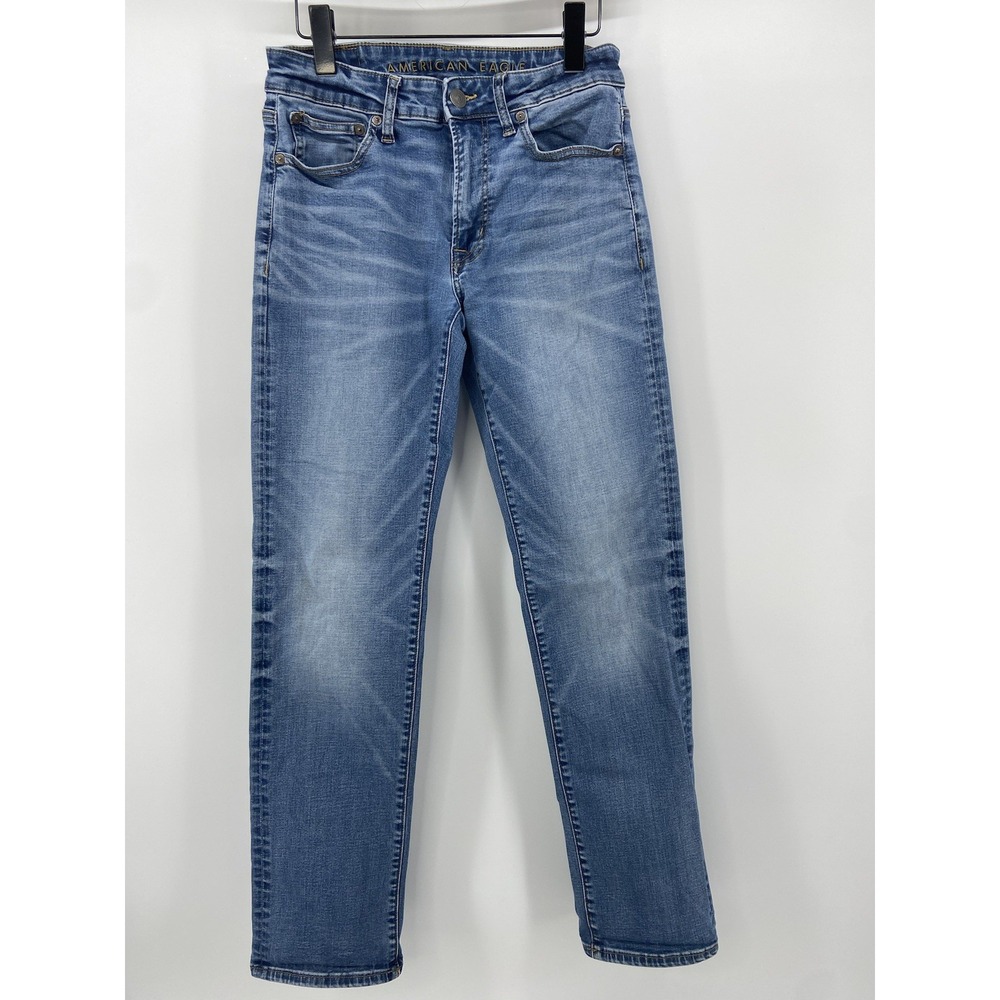American Eagle Jeans Mens 29x32 Blue Original Straight‎ Next Level Flex Stretch